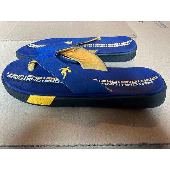 And1 Other - AND1 brand men's flip-flops blue gold